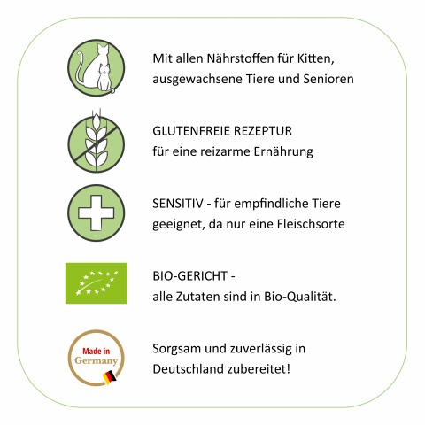 Katze Nassfutter BIO Steak Sensation 200g 6 Stück -4- Anifit