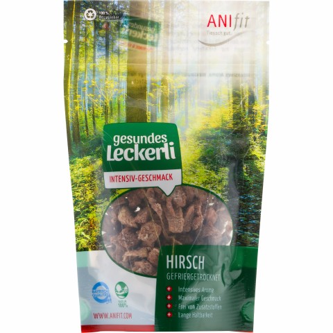 Hund Katze Hundefutter Snacks Hirsch 35g 1 Stück -1- Anifit